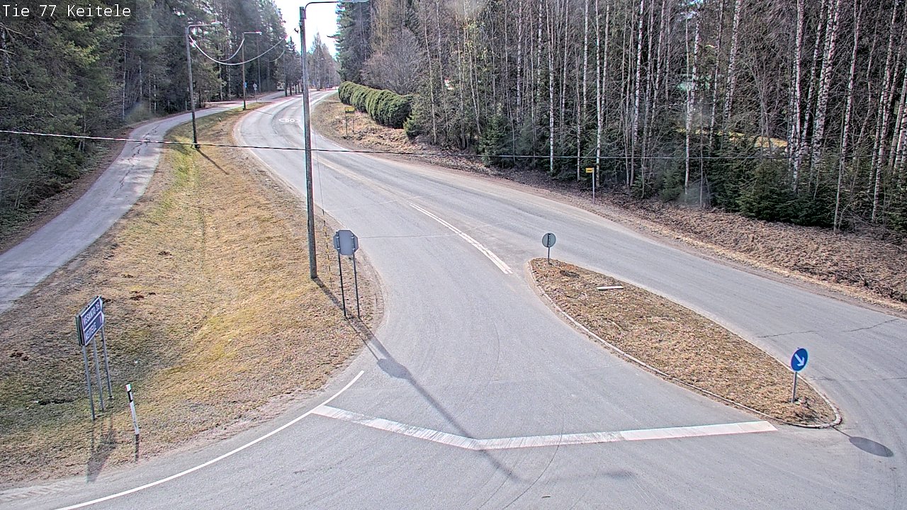 Weather Camera Image Road 77 Keitele, Keitele, Pohjois-Savo