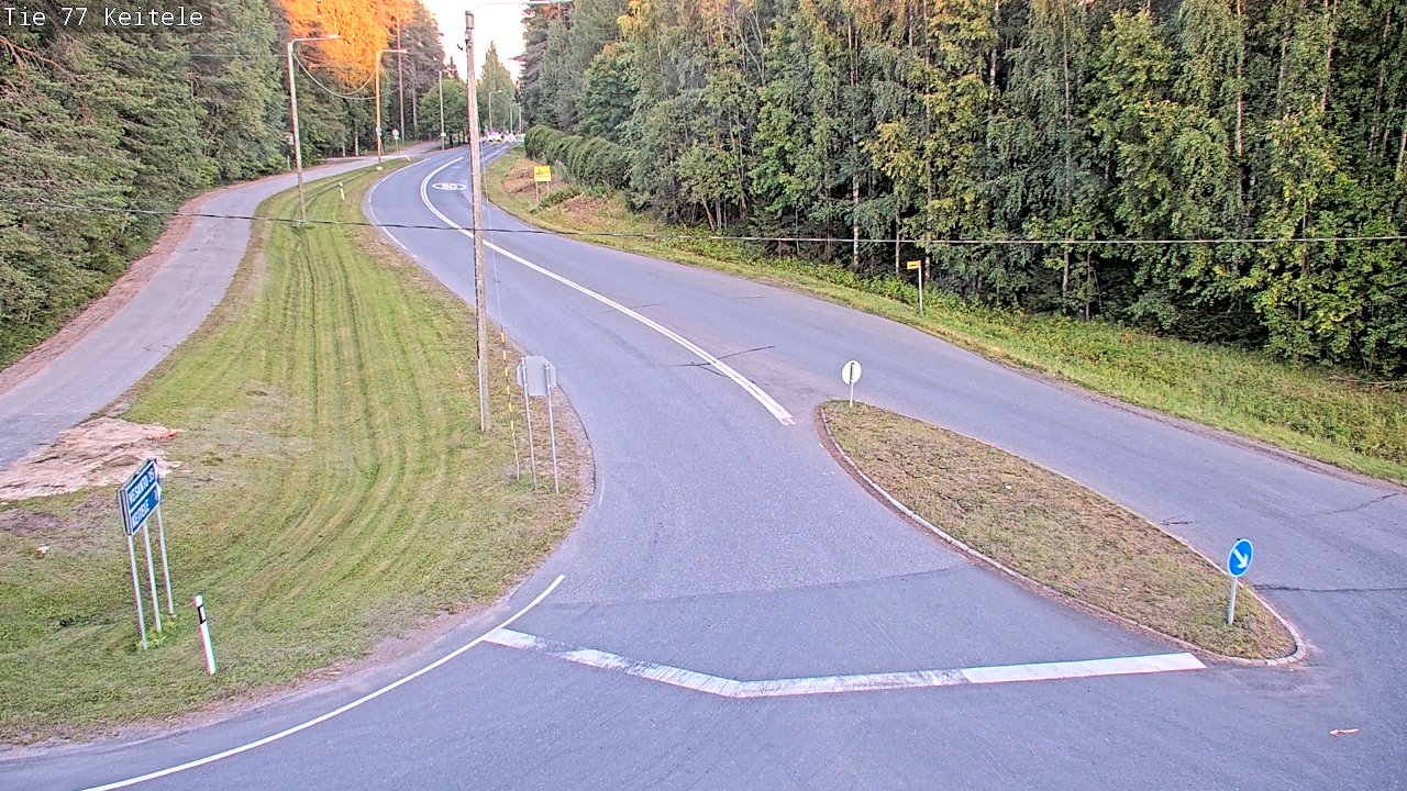 Weather Camera Image Väg 77 Keitele, Keitele, Pohjois-Savo
