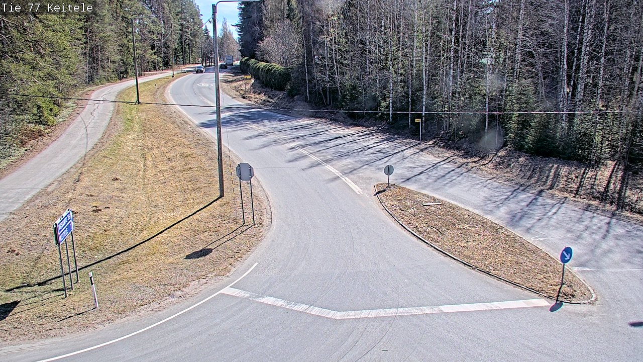 Weather Camera Image Road 77 Keitele, Keitele, Pohjois-Savo