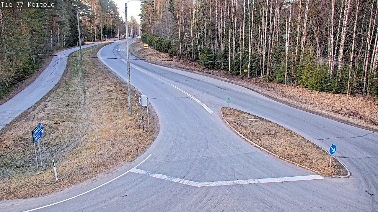 Weather Camera Image Road 77 Keitele, Keitele, Pohjois-Savo