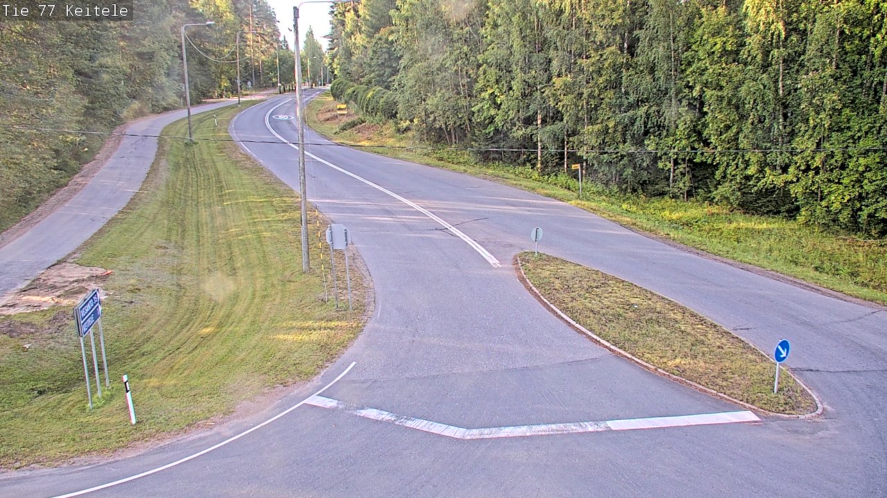 Weather Camera Image Väg 77 Keitele, Keitele, Pohjois-Savo