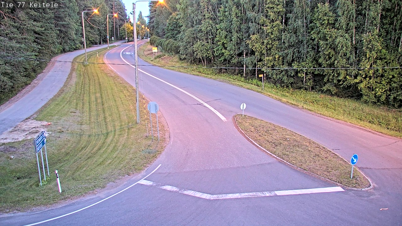 Weather Camera Image Väg 77 Keitele, Keitele, Pohjois-Savo
