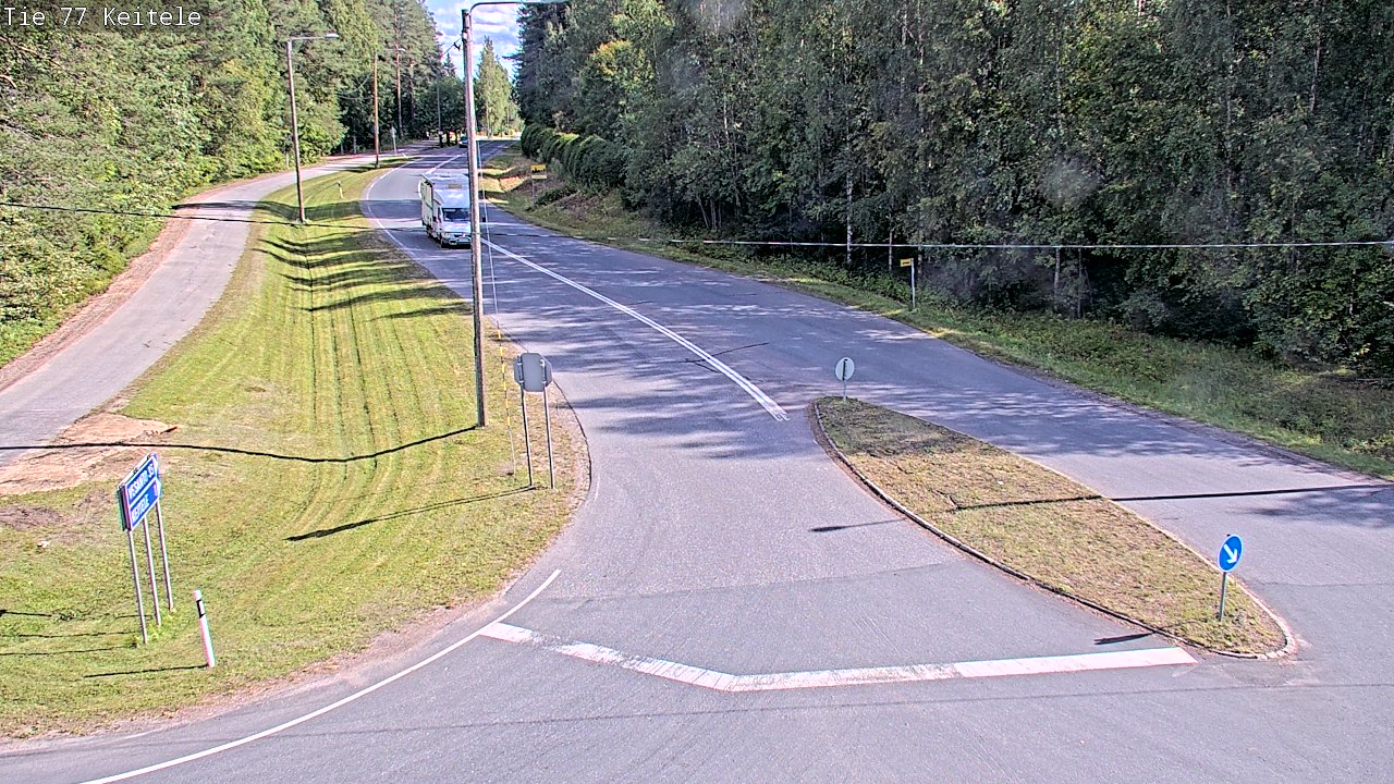 Weather Camera Image Väg 77 Keitele, Keitele, Pohjois-Savo
