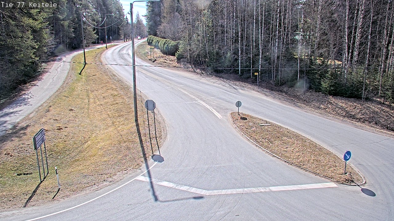 Weather Camera Image Road 77 Keitele, Keitele, Pohjois-Savo