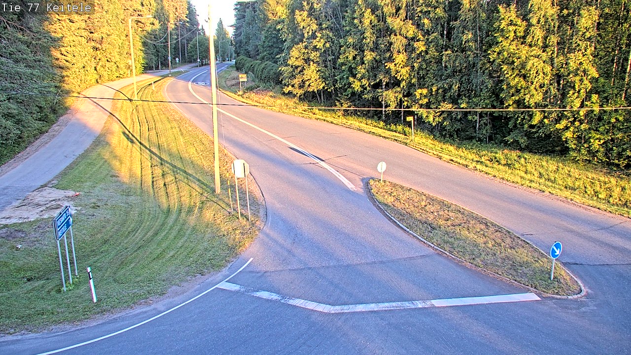 Weather Camera Image Väg 77 Keitele, Keitele, Pohjois-Savo