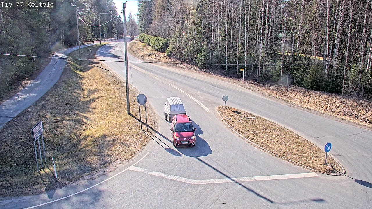 Weather Camera Image Road 77 Keitele, Keitele, Pohjois-Savo