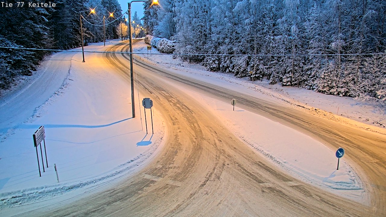 Weather Camera Image Väg 77 Keitele, Keitele, Pohjois-Savo