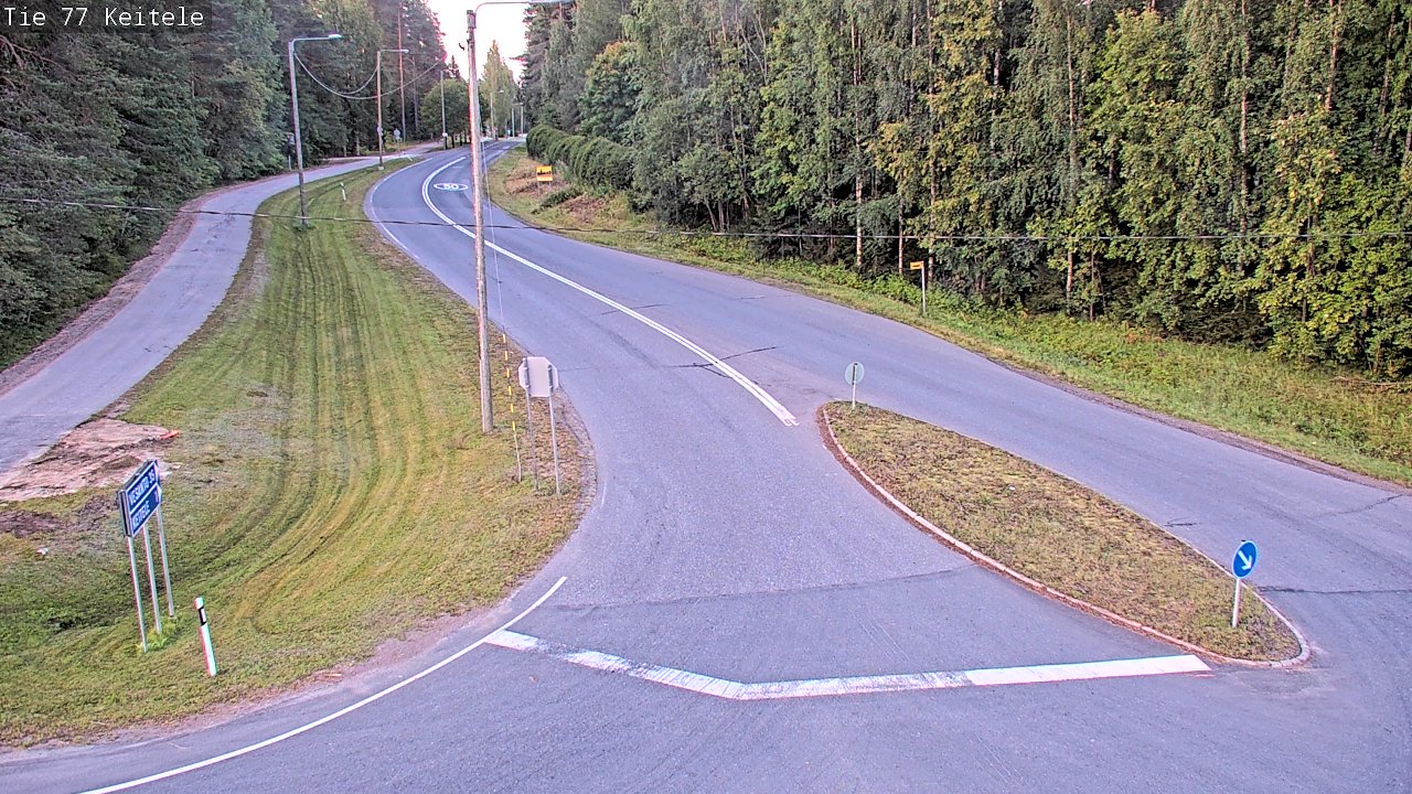 Weather Camera Image Väg 77 Keitele, Keitele, Pohjois-Savo