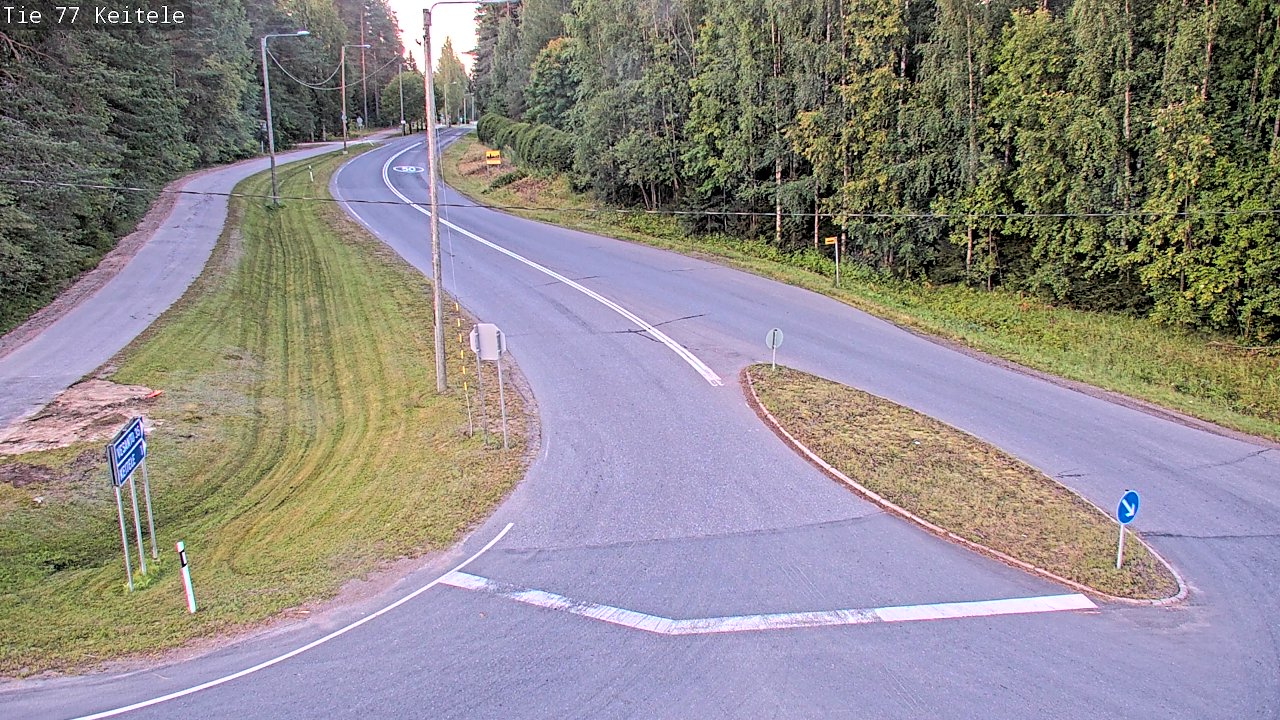 Weather Camera Image Väg 77 Keitele, Keitele, Pohjois-Savo