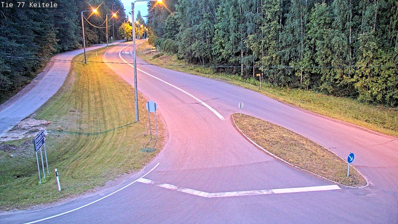 Weather Camera Image Väg 77 Keitele, Keitele, Pohjois-Savo
