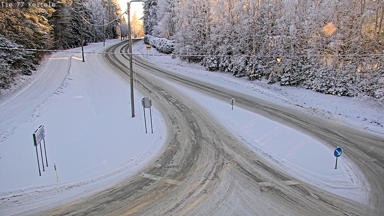 Weather Camera Image Väg 77 Keitele, Keitele, Pohjois-Savo