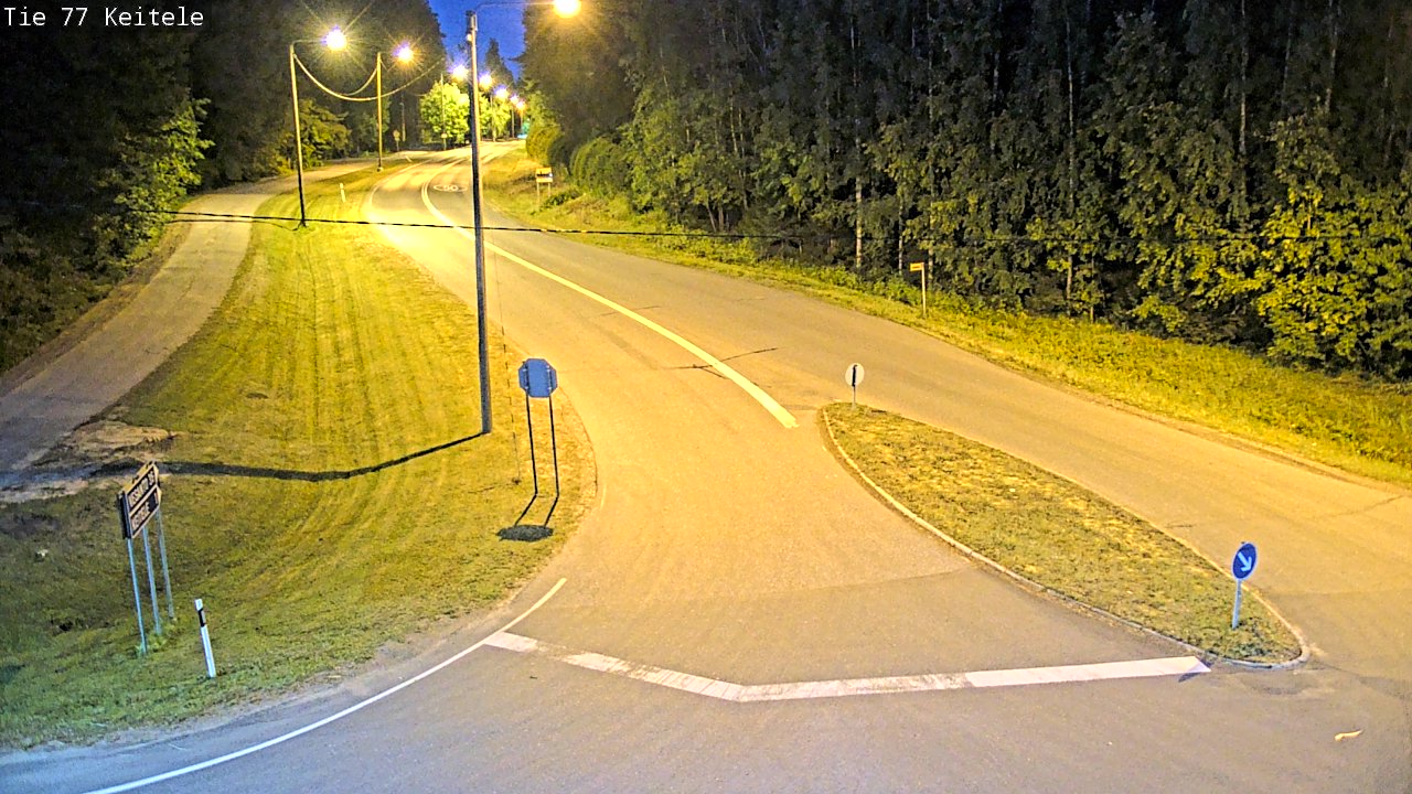 Weather Camera Image Väg 77 Keitele, Keitele, Pohjois-Savo