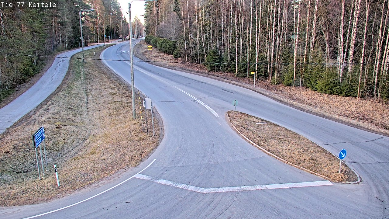 Weather Camera Image Road 77 Keitele, Keitele, Pohjois-Savo