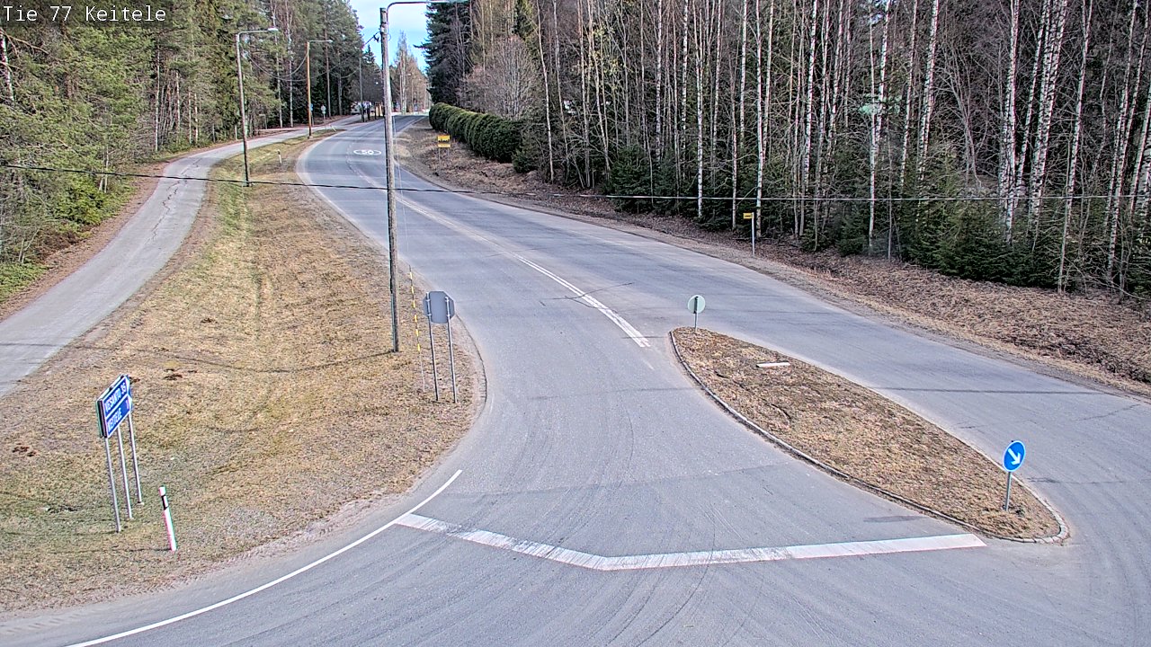 Weather Camera Image Road 77 Keitele, Keitele, Pohjois-Savo