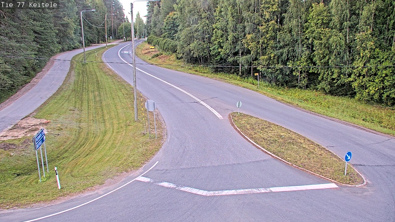 Weather Camera Image Väg 77 Keitele, Keitele, Pohjois-Savo