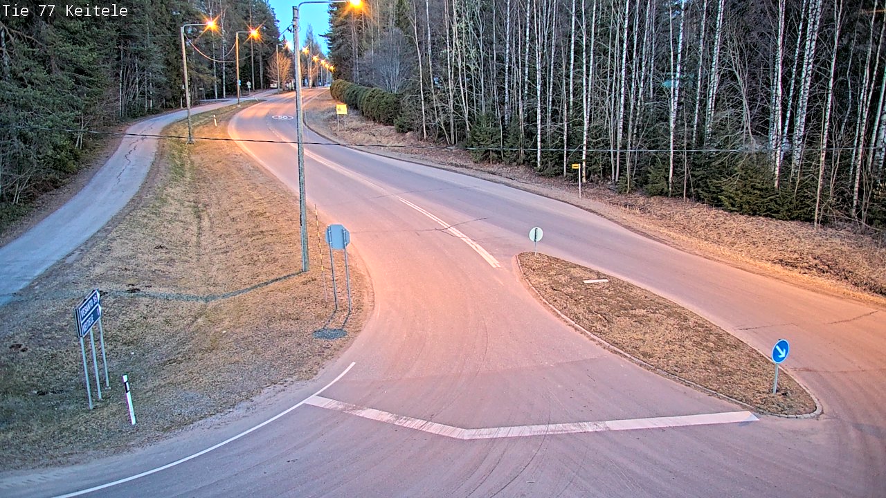 Weather Camera Image Road 77 Keitele, Keitele, Pohjois-Savo