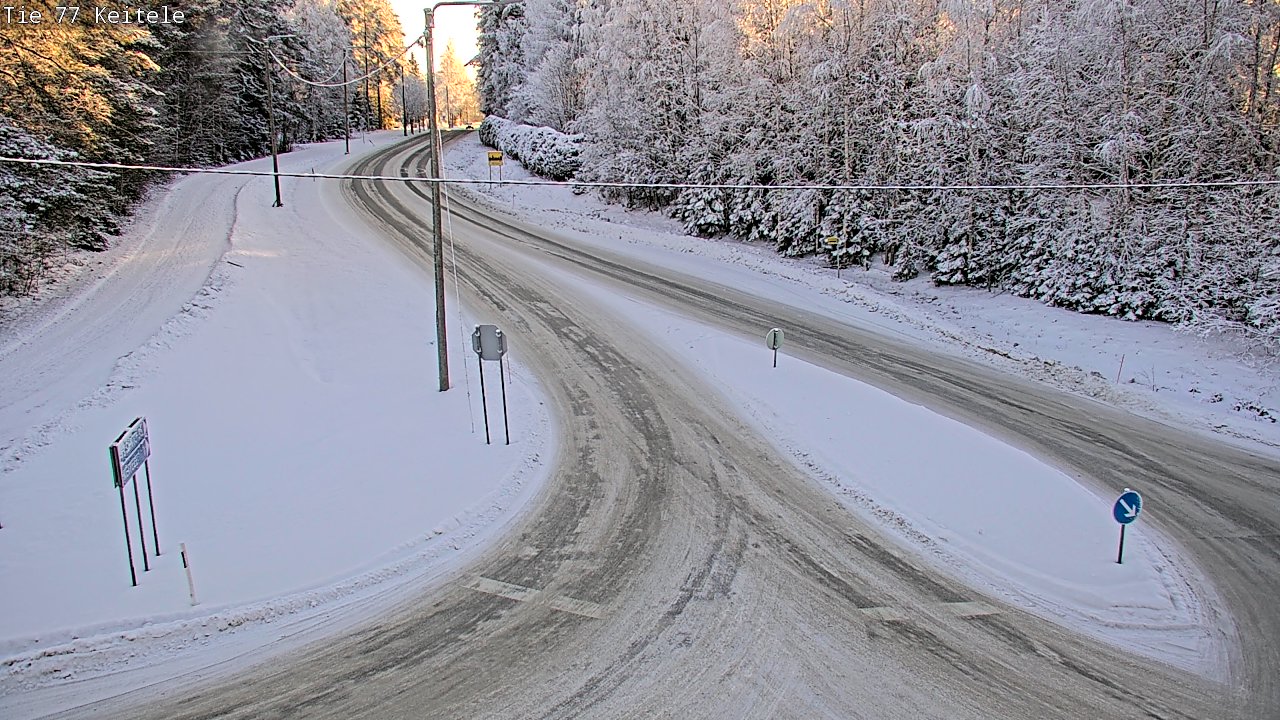 Weather Camera Image Väg 77 Keitele, Keitele, Pohjois-Savo