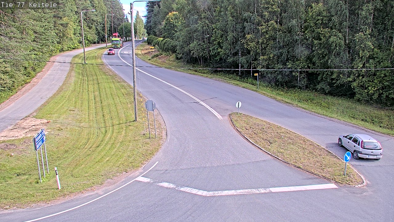 Weather Camera Image Väg 77 Keitele, Keitele, Pohjois-Savo