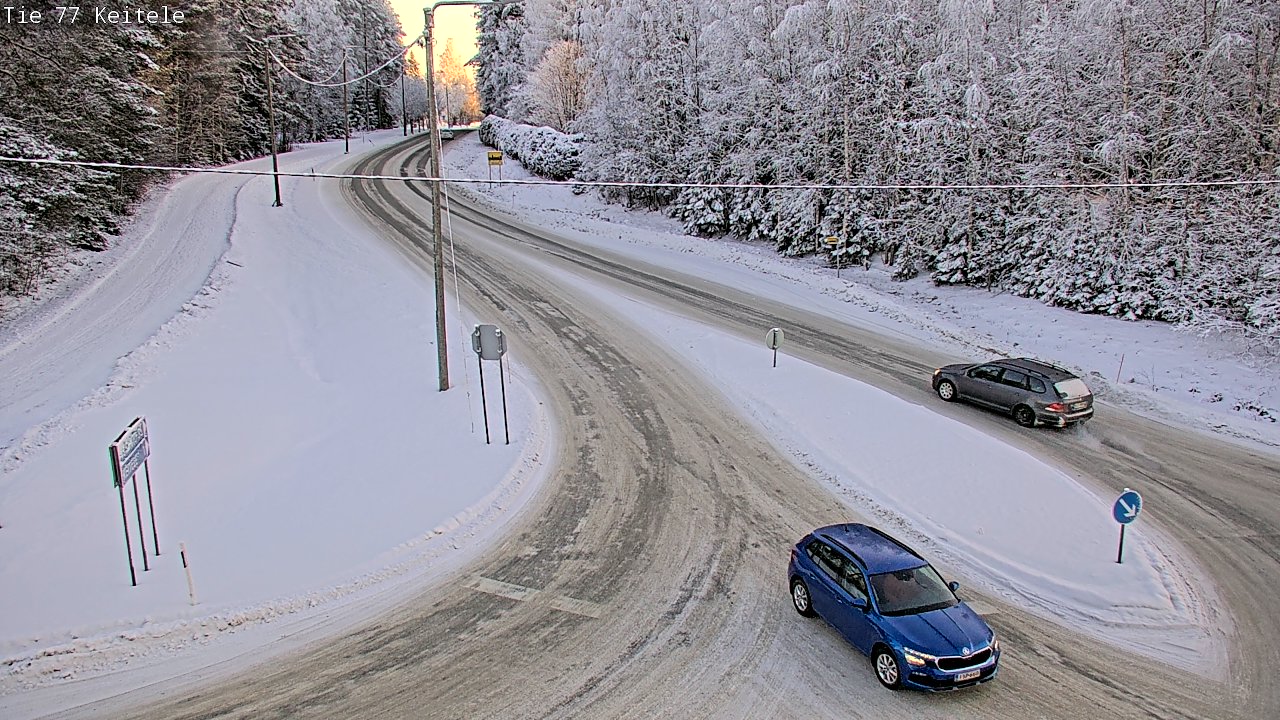 Weather Camera Image Väg 77 Keitele, Keitele, Pohjois-Savo
