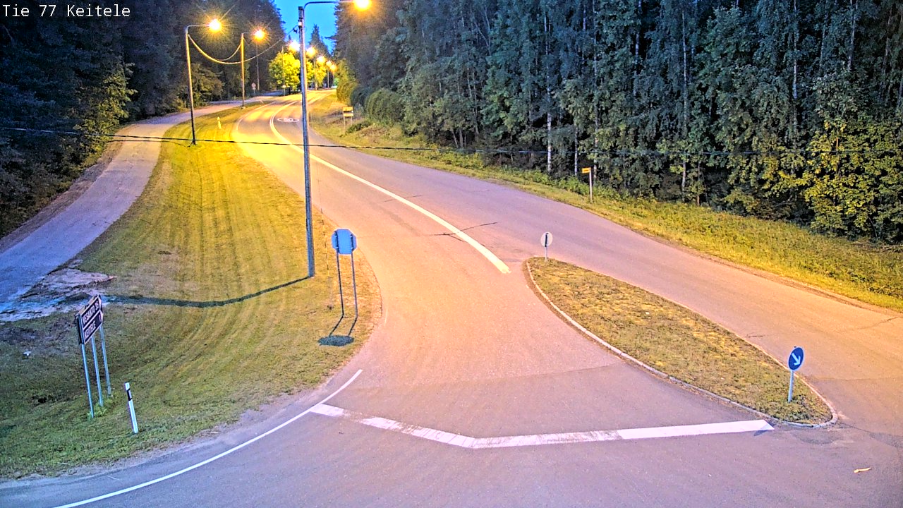 Weather Camera Image Väg 77 Keitele, Keitele, Pohjois-Savo