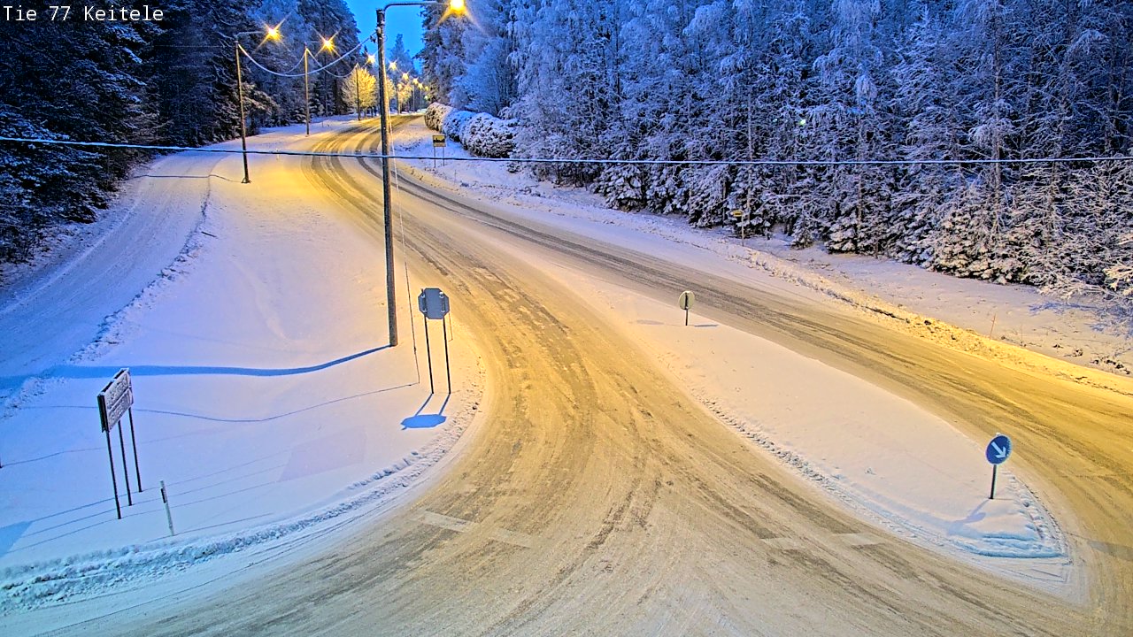 Weather Camera Image Väg 77 Keitele, Keitele, Pohjois-Savo