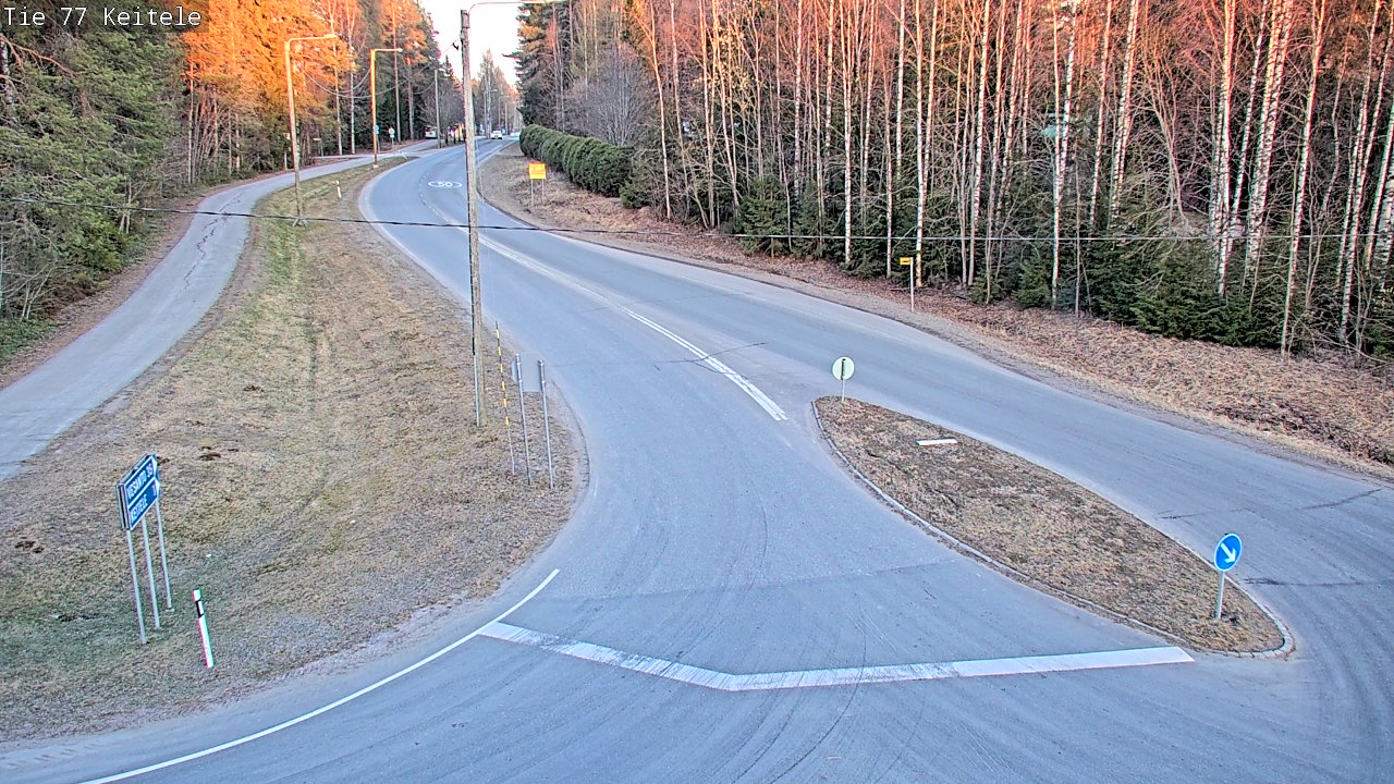 Weather Camera Image Road 77 Keitele, Keitele, Pohjois-Savo