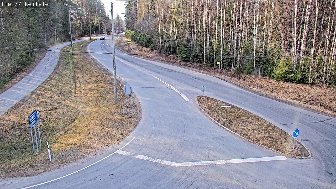Weather Camera Image Road 77 Keitele, Keitele, Pohjois-Savo