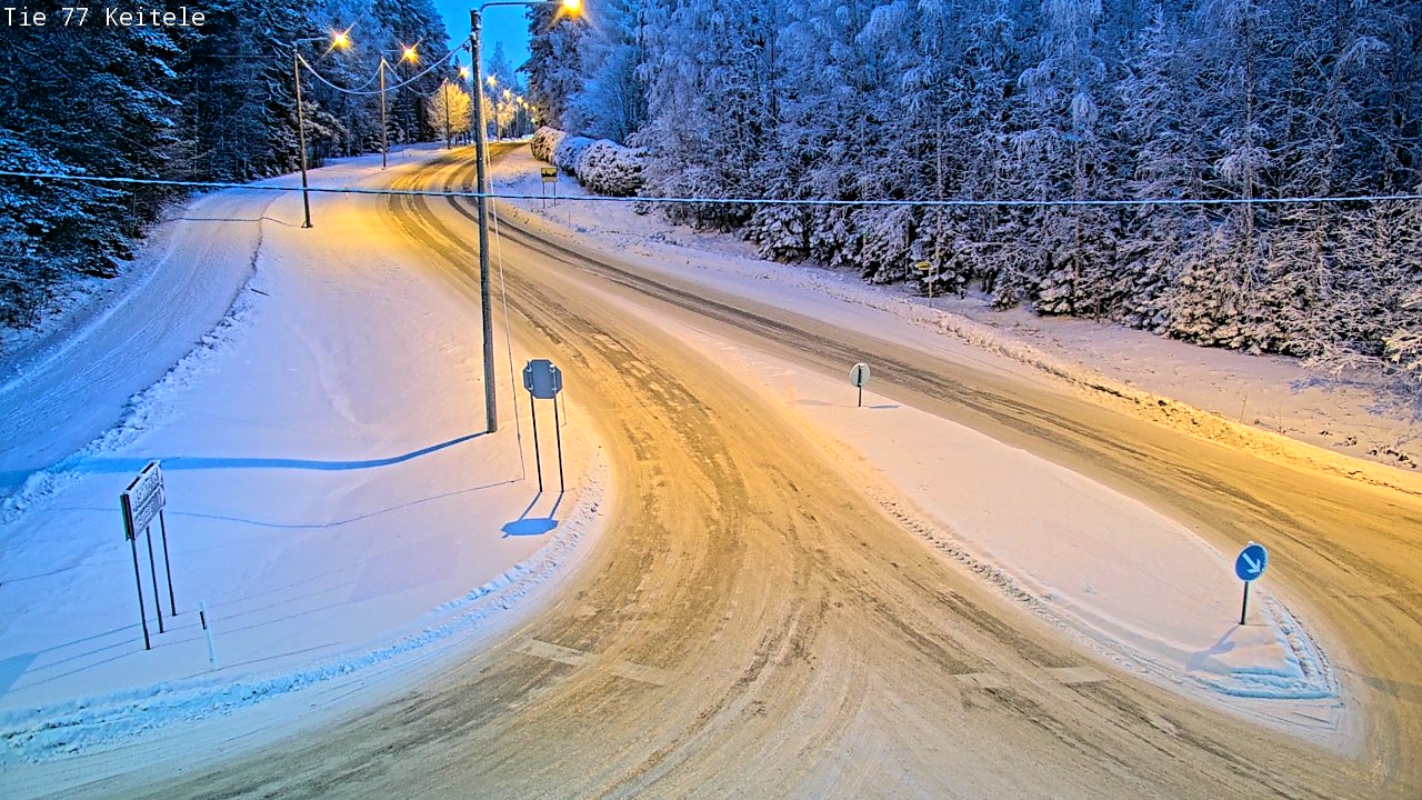 Weather Camera Image Väg 77 Keitele, Keitele, Pohjois-Savo