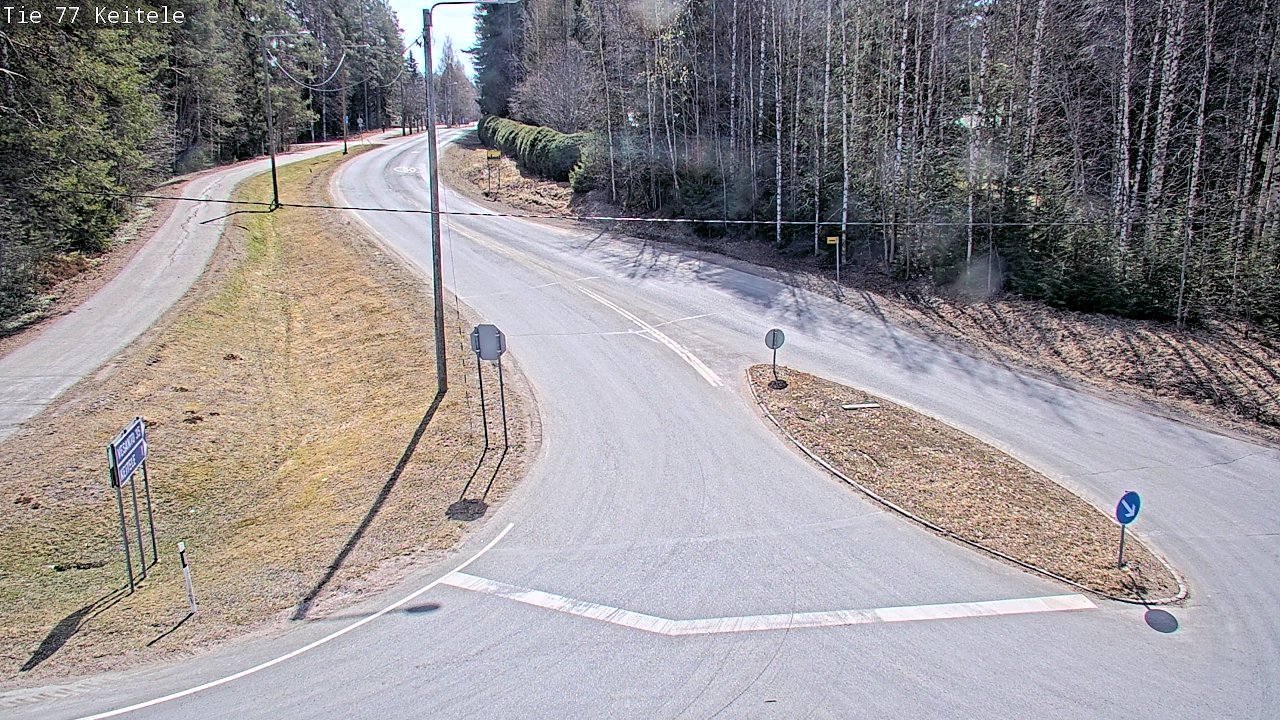 Weather Camera Image Road 77 Keitele, Keitele, Pohjois-Savo