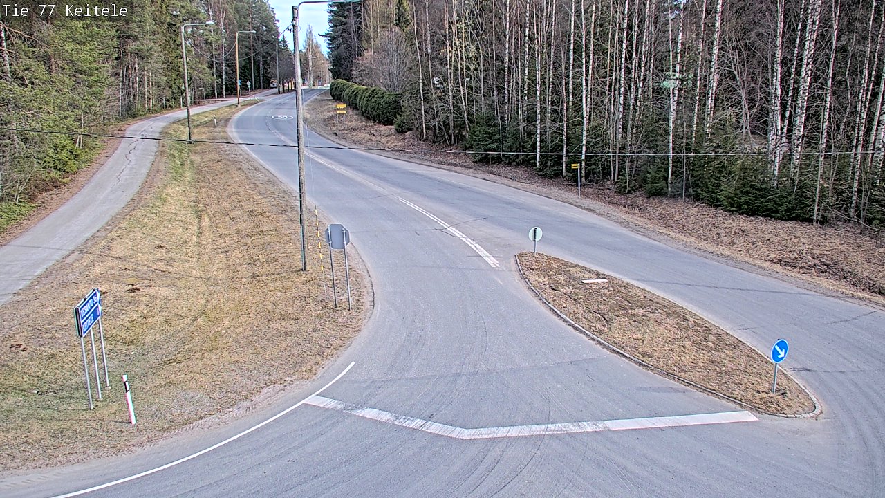 Weather Camera Image Road 77 Keitele, Keitele, Pohjois-Savo