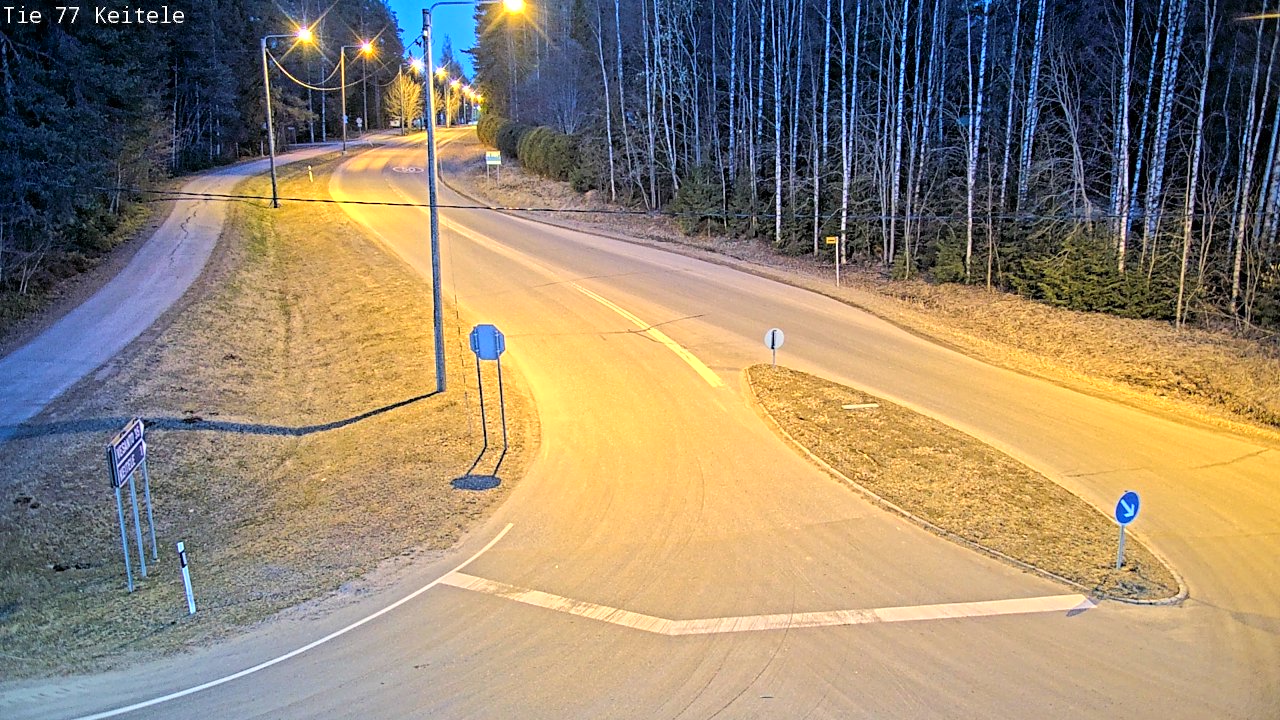 Weather Camera Image Road 77 Keitele, Keitele, Pohjois-Savo