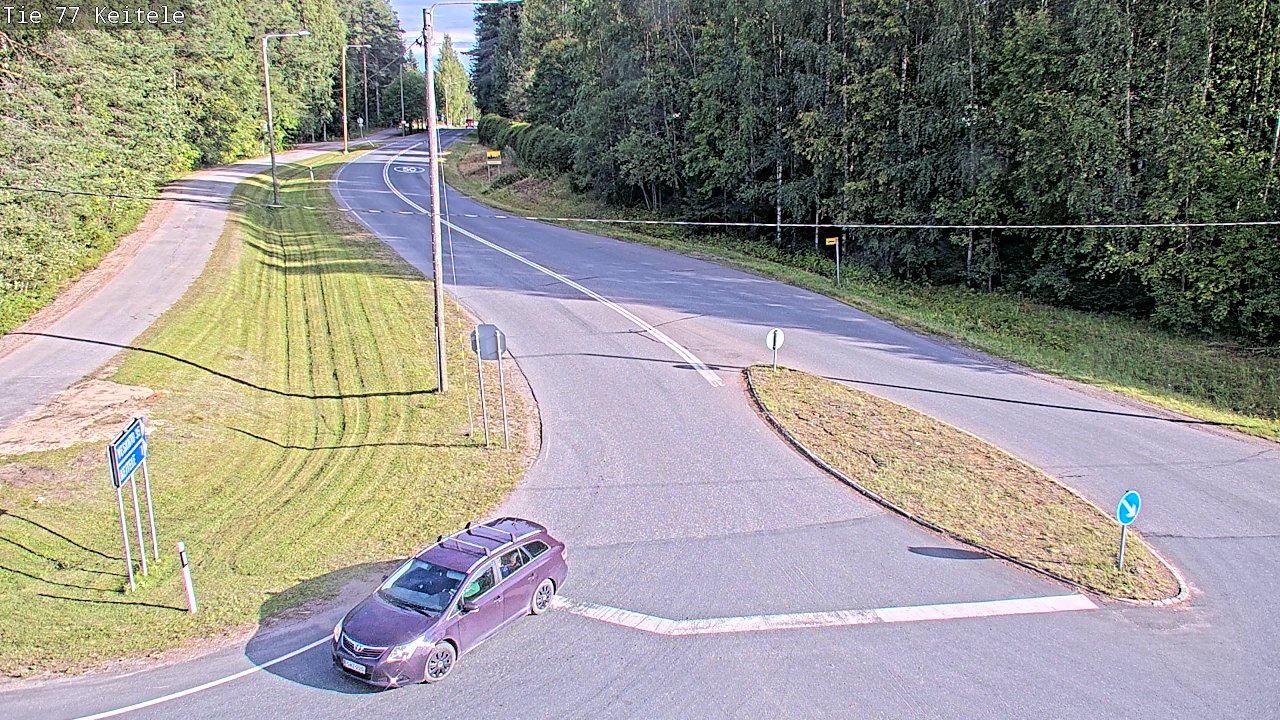Weather Camera Image Väg 77 Keitele, Keitele, Pohjois-Savo