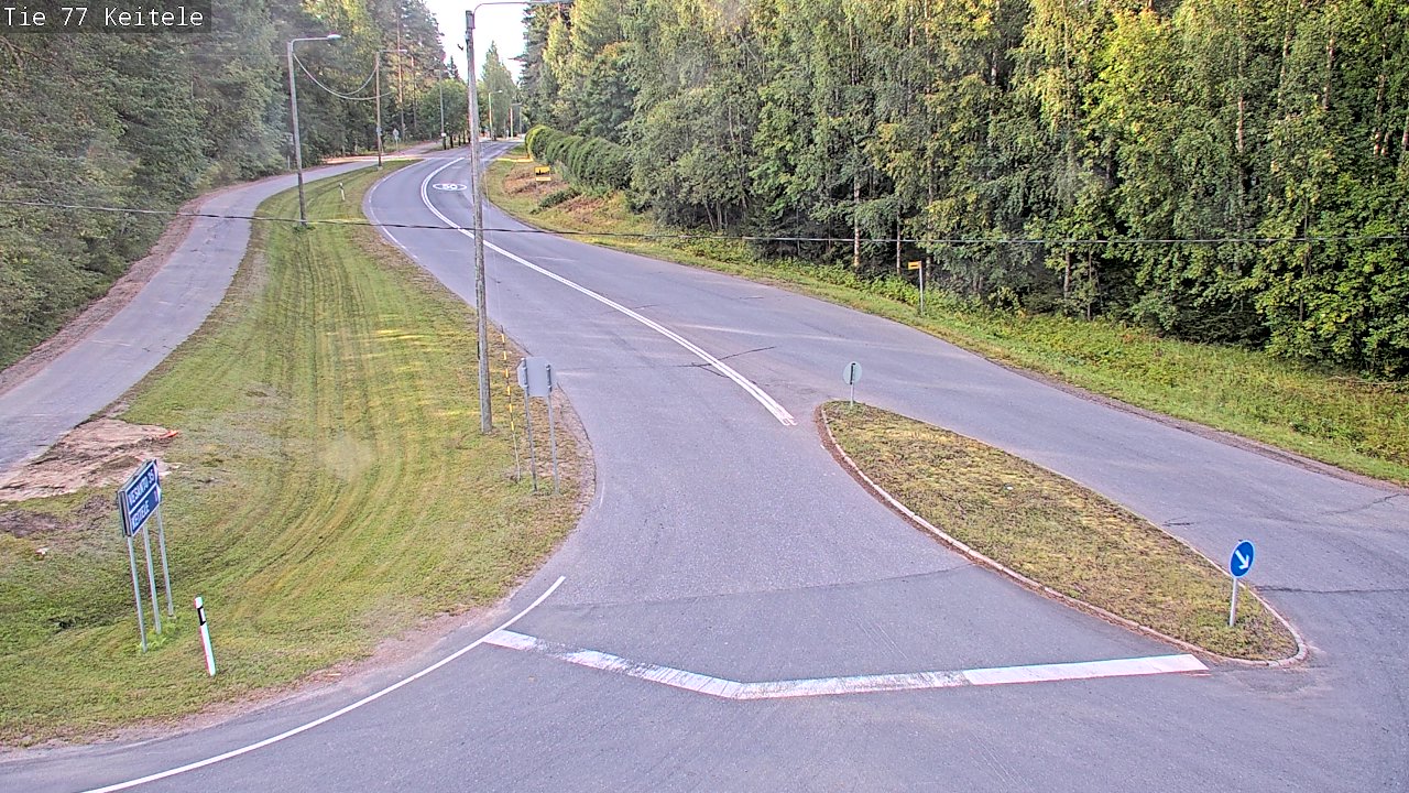 Weather Camera Image Väg 77 Keitele, Keitele, Pohjois-Savo