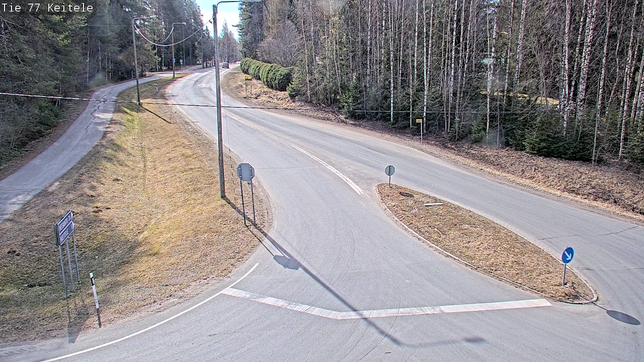 Weather Camera Image Road 77 Keitele, Keitele, Pohjois-Savo