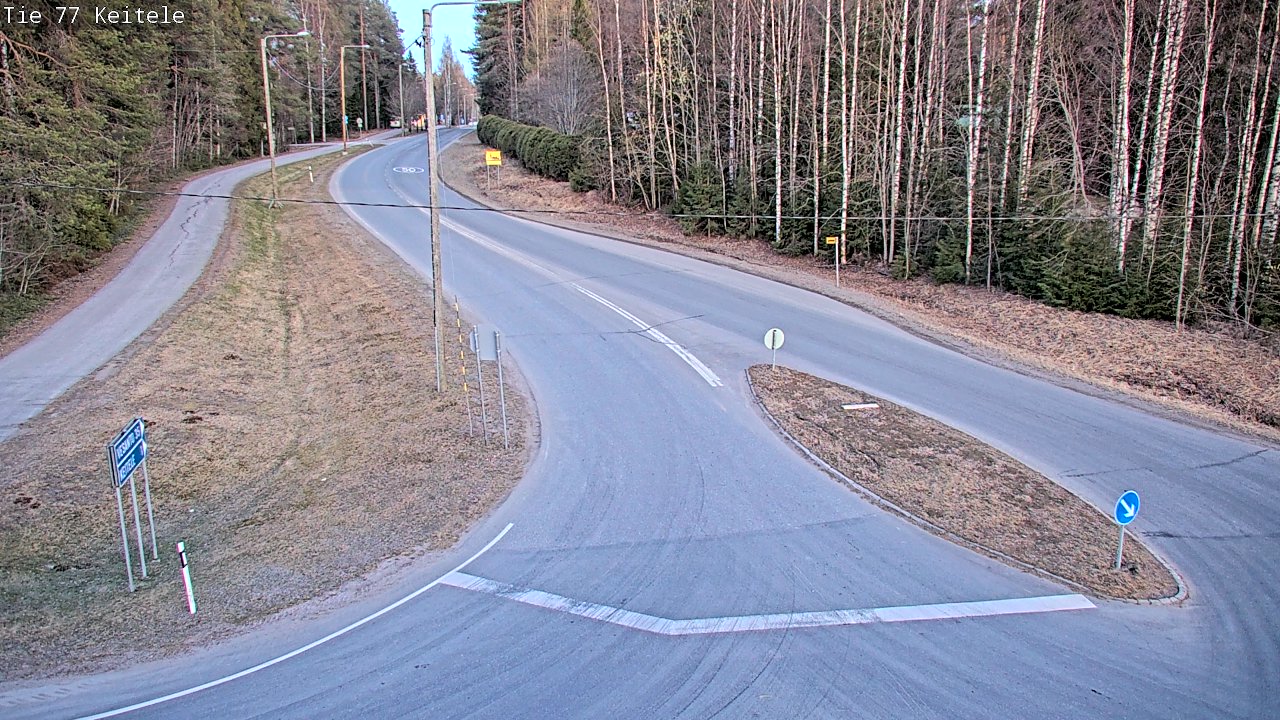 Weather Camera Image Väg 77 Keitele, Keitele, Pohjois-Savo