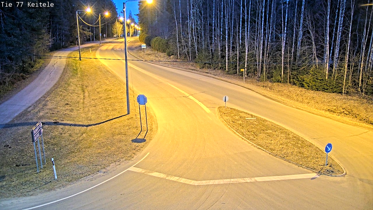 Weather Camera Image Road 77 Keitele, Keitele, Pohjois-Savo