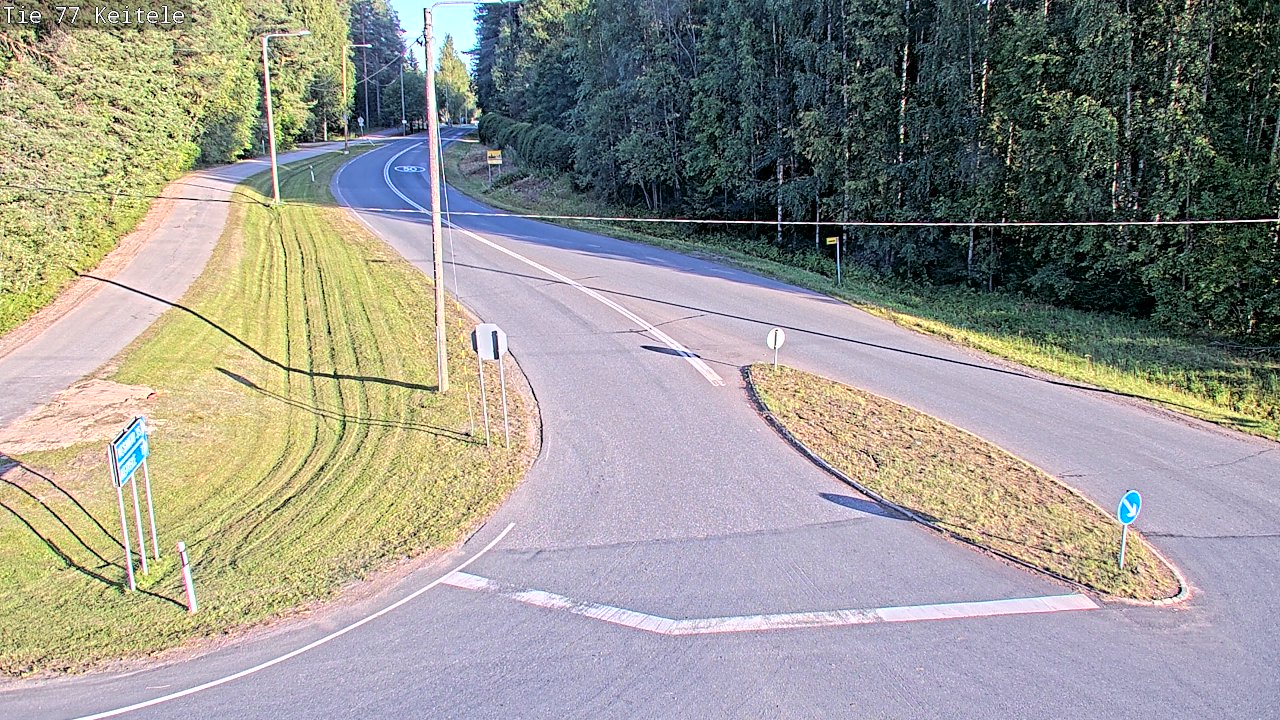 Weather Camera Image Väg 77 Keitele, Keitele, Pohjois-Savo