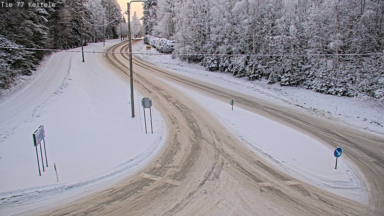 Weather Camera Image Väg 77 Keitele, Keitele, Pohjois-Savo