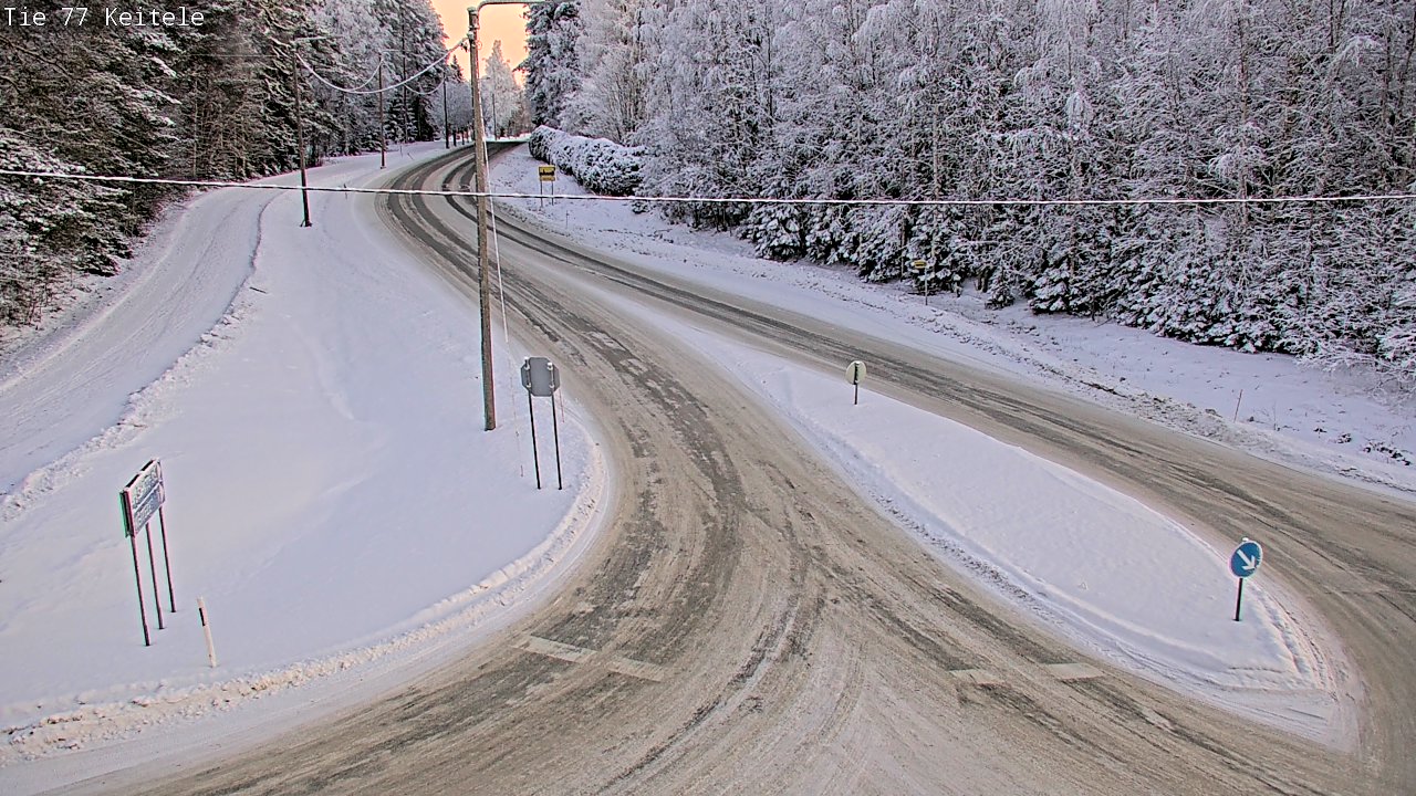 Weather Camera Image Väg 77 Keitele, Keitele, Pohjois-Savo