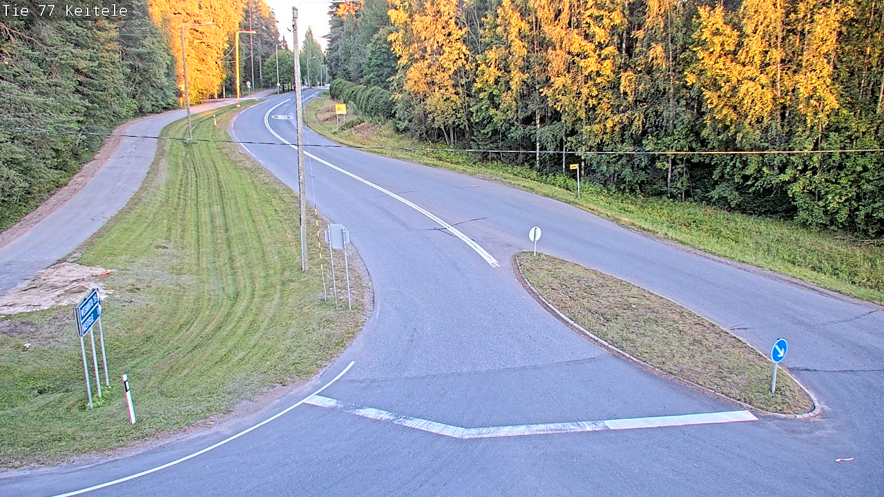 Weather Camera Image Väg 77 Keitele, Keitele, Pohjois-Savo