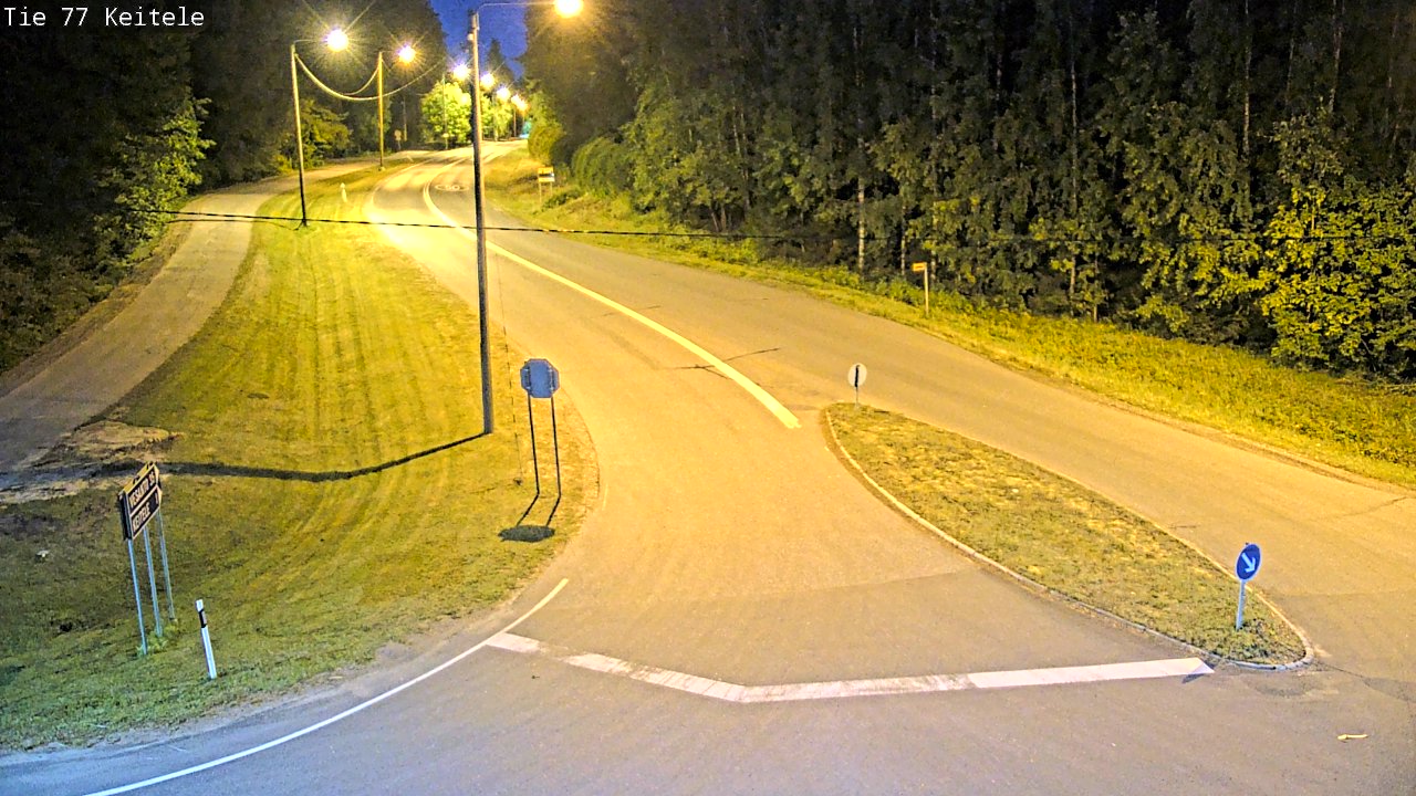 Weather Camera Image Väg 77 Keitele, Keitele, Pohjois-Savo