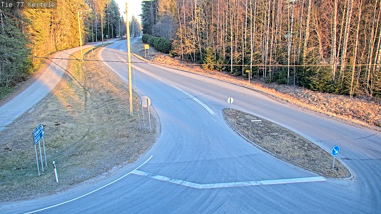 Weather Camera Image Road 77 Keitele, Keitele, Pohjois-Savo