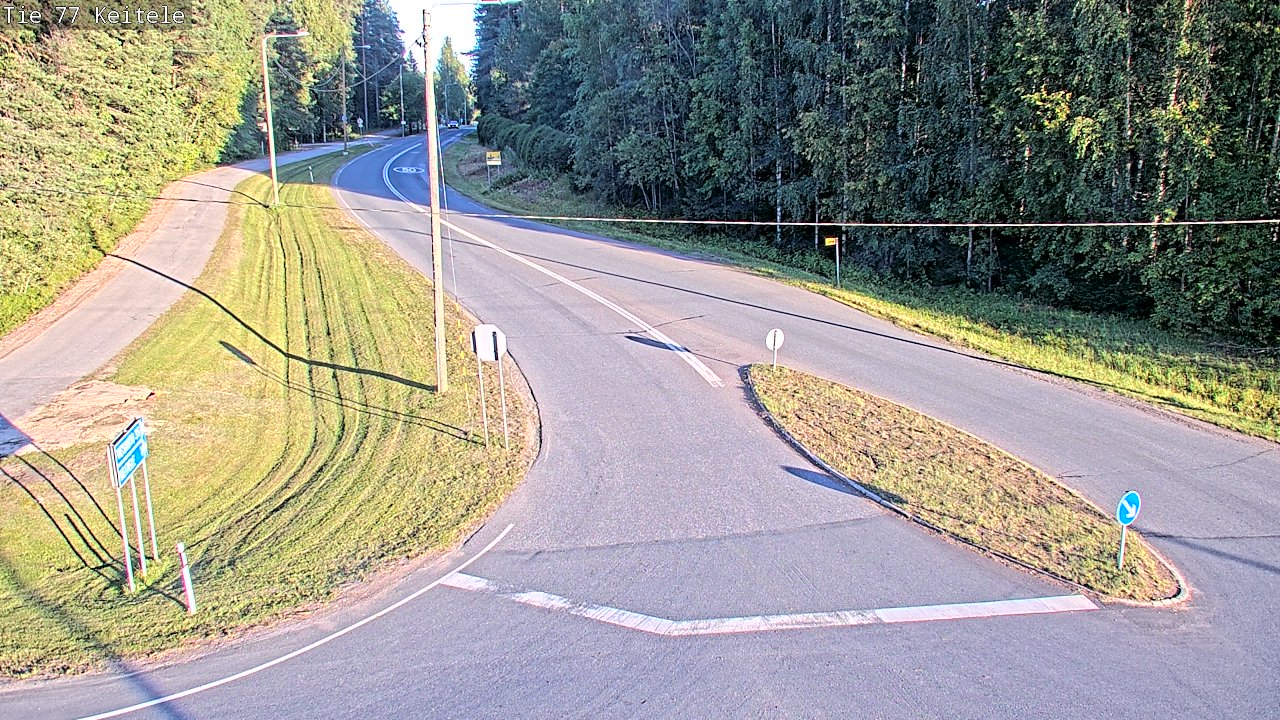 Weather Camera Image Väg 77 Keitele, Keitele, Pohjois-Savo