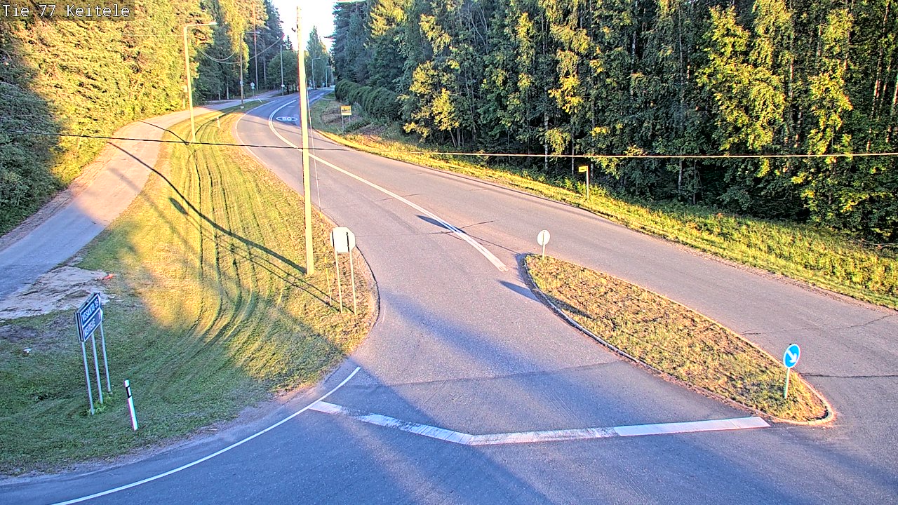 Weather Camera Image Väg 77 Keitele, Keitele, Pohjois-Savo