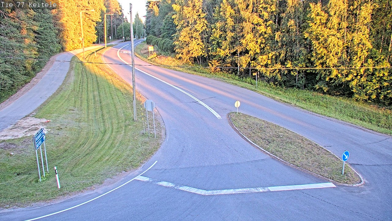 Weather Camera Image Väg 77 Keitele, Keitele, Pohjois-Savo