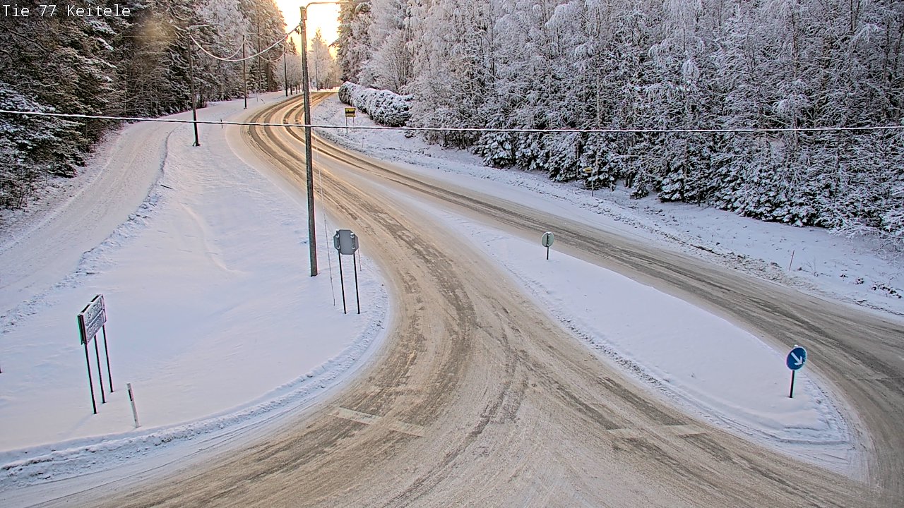Weather Camera Image Väg 77 Keitele, Keitele, Pohjois-Savo