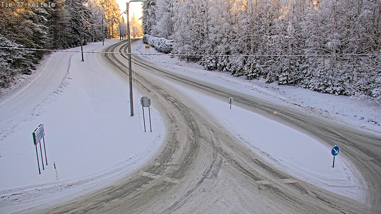 Weather Camera Image Väg 77 Keitele, Keitele, Pohjois-Savo