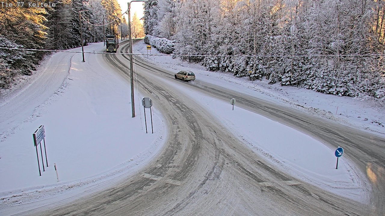 Weather Camera Image Väg 77 Keitele, Keitele, Pohjois-Savo