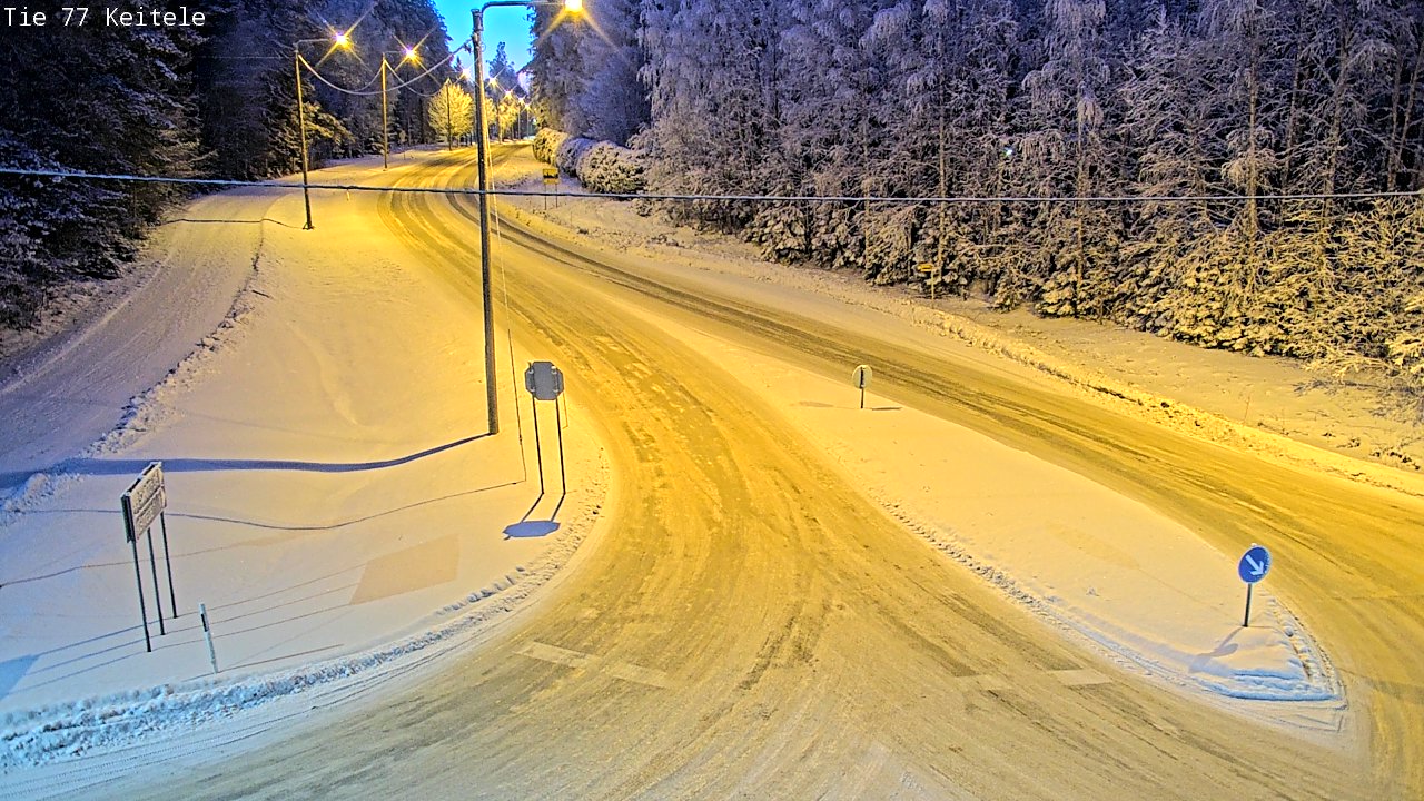 Weather Camera Image Road 77 Keitele, Keitele, Pohjois-Savo