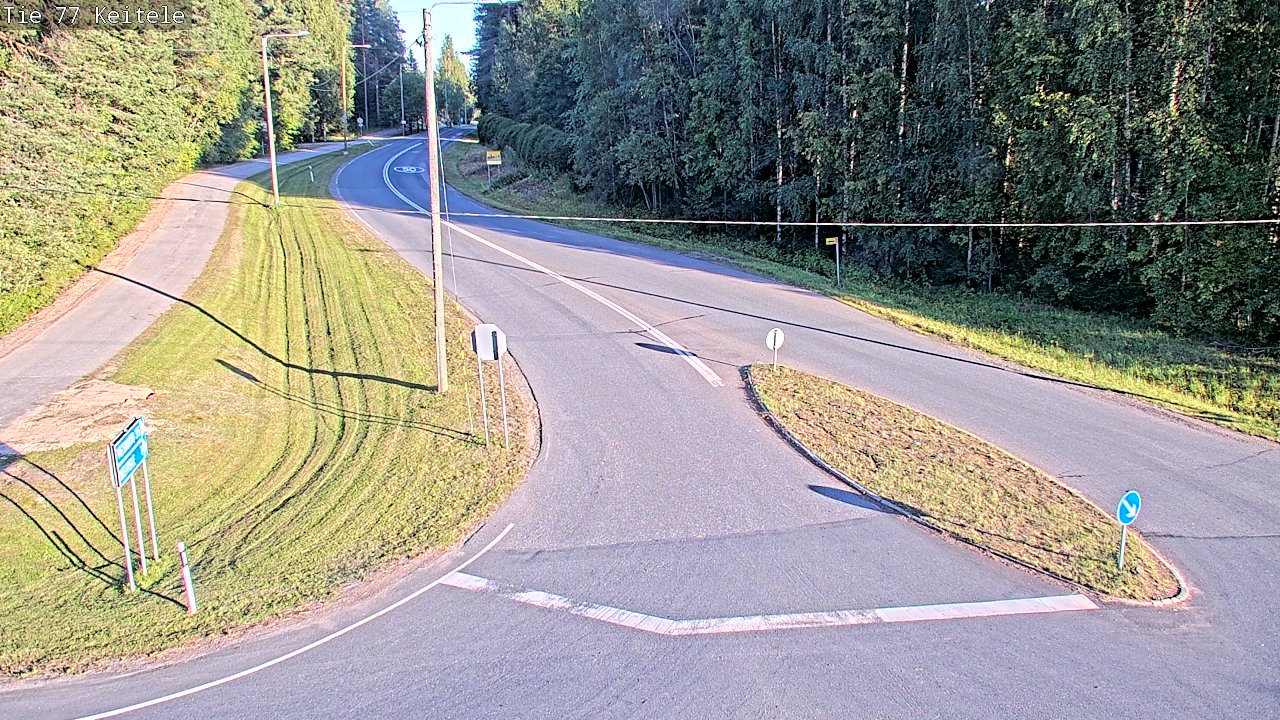 Weather Camera Image Väg 77 Keitele, Keitele, Pohjois-Savo